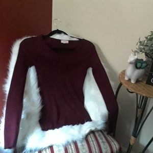 Burgundy sweater